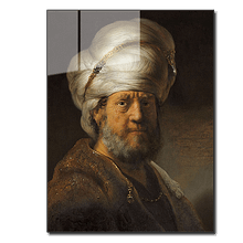 Kunst Reproductie Afdrukken Rembrandt Van Rijn Man In Oosterse Kleding