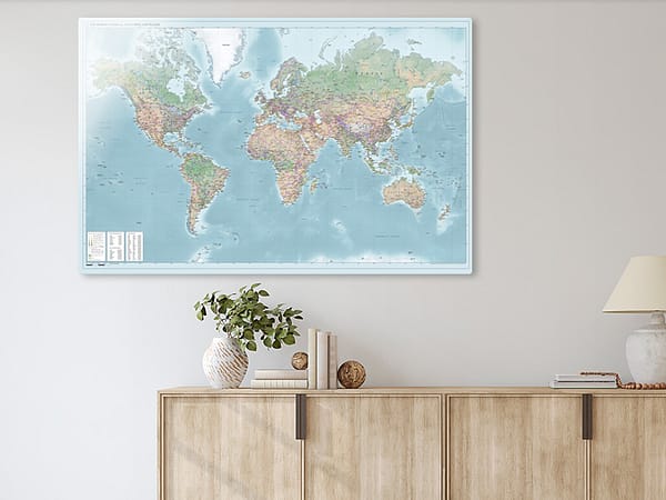 Wereldkaart Magnetisch Whiteboard